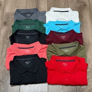 BCG 10 Pack Bundle Mens Coaches Polo Shirts Size Large